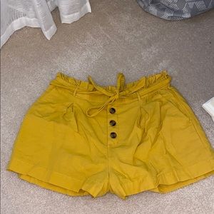 AE Yellow Paperbag Shorts